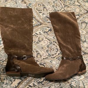 Sz7 vegan suede side zip 👢 boots